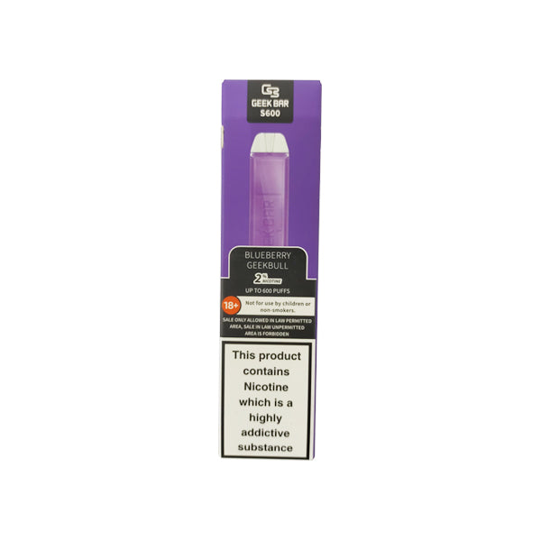20mg Geek Bar S600 Disposable Vape Device 600 Puffs - Love Shisha