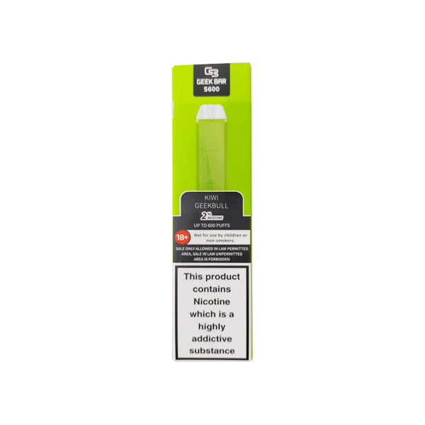 20mg Geek Bar S600 Disposable Vape Device 600 Puffs - Love Shisha