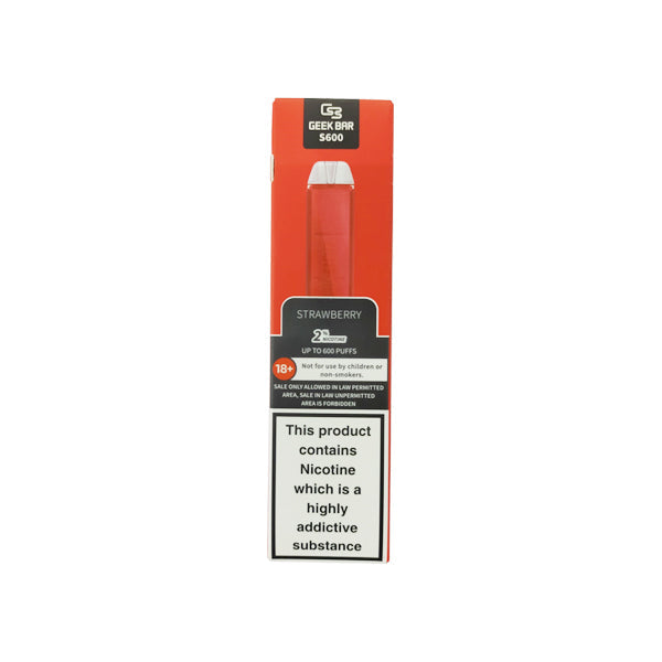 20mg Geek Bar S600 Disposable Vape Device 600 Puffs - Love Shisha