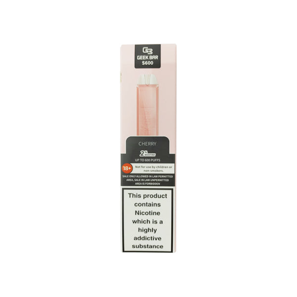 20mg Geek Bar S600 Disposable Vape Device 600 Puffs - Love Shisha