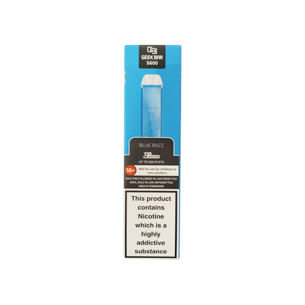 20mg Geek Bar S600 Disposable Vape Device 600 Puffs - Love Shisha