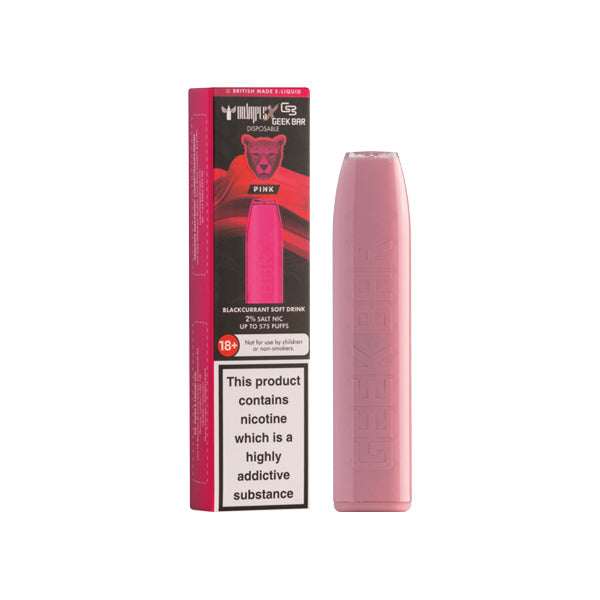 20mg Dr Vapes Geek Bar Disposable Vape Pod 575 Puffs - Love Shisha