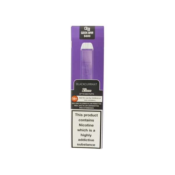 20mg Geek Bar S600 Disposable Vape Device 600 Puffs - Love Shisha