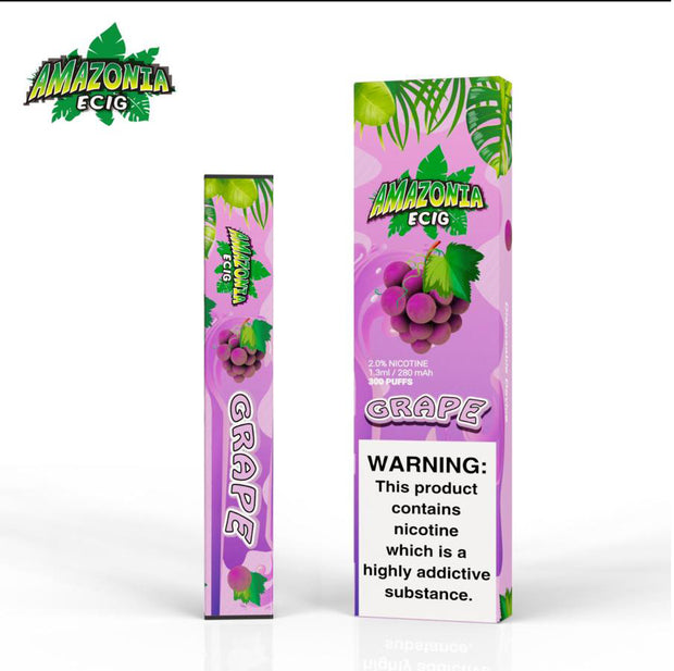 Vape Pen Pod Amazonia Disposable Nic Salt 300 Puffs Vape Juice E Liquid Sub Ohm - Love Shisha