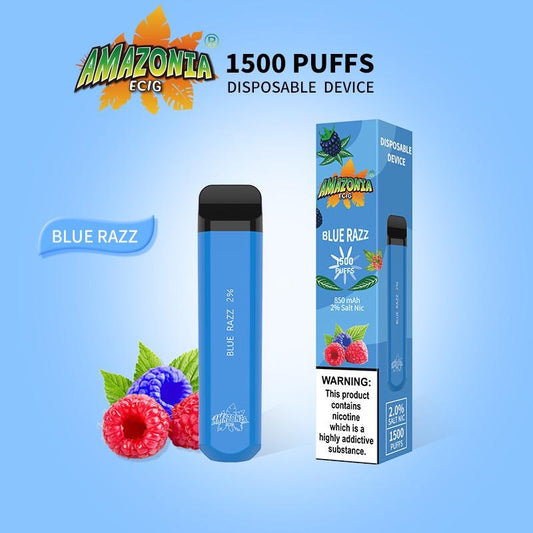 Vape Pen Pod Amazonia Disposable Nic Salt 1500 Puffs Vape Juice E Liquid Sub Ohm - Love Shisha
